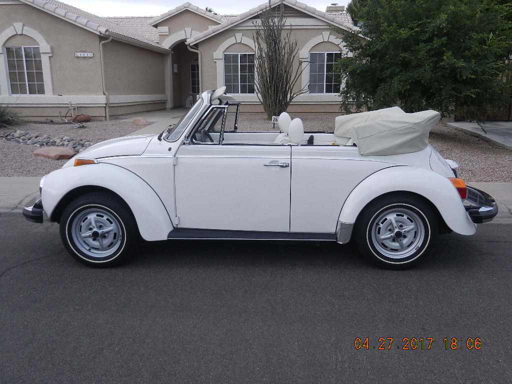 1979 VW Convertible, Triple White. . .no miles! image