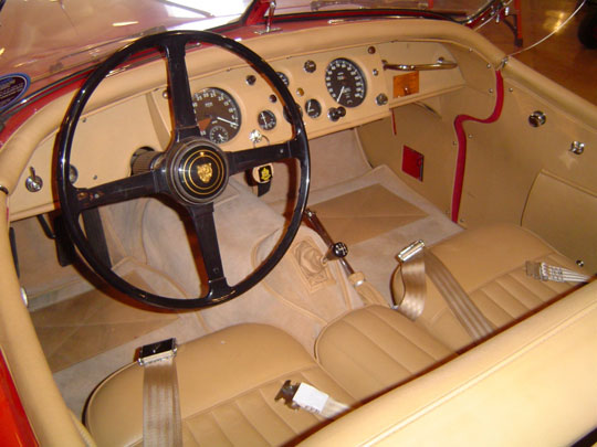 1956 Jaguar XK 140 OTS Driver Seat View