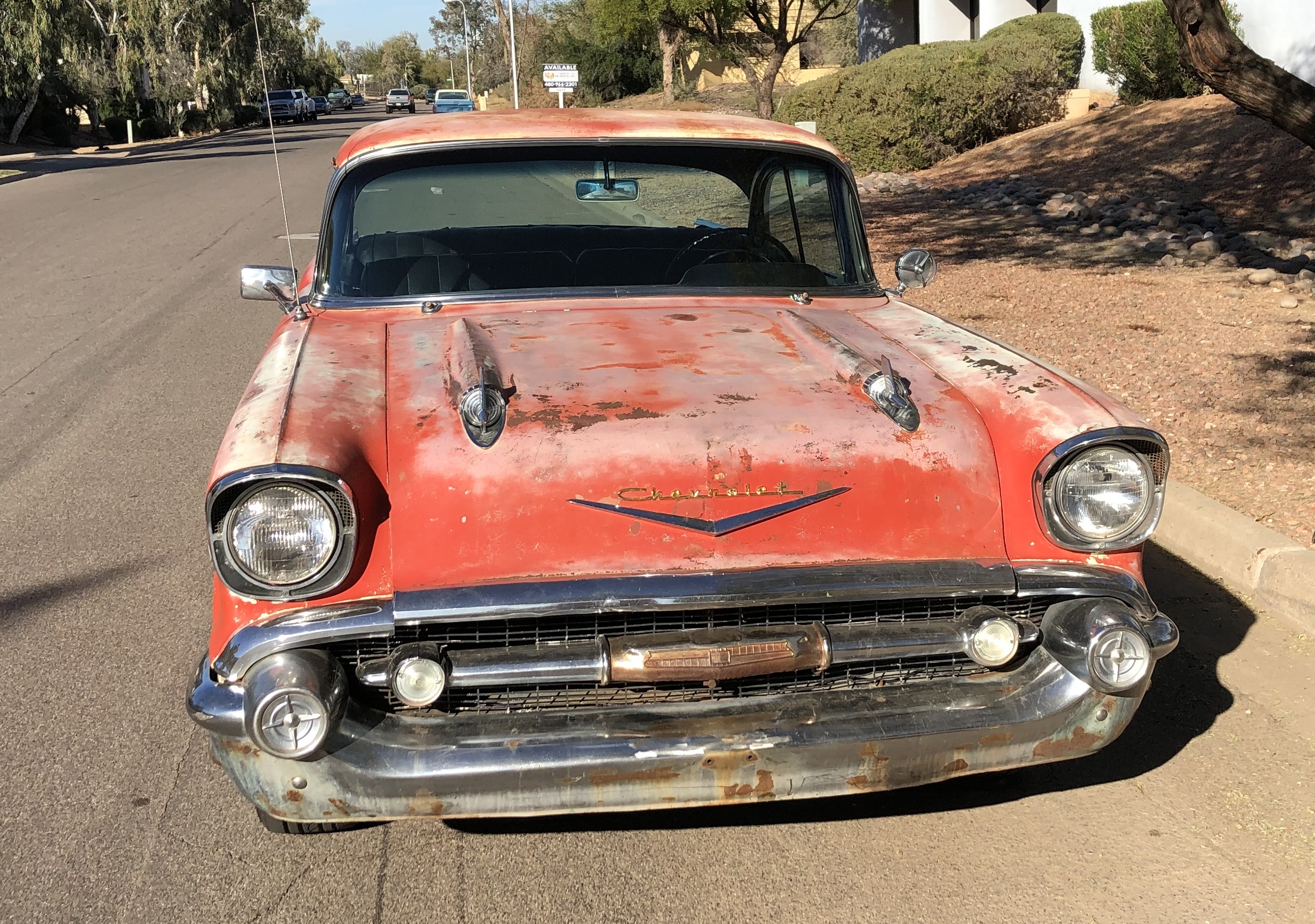 57 Chevrolet Bel Air, 2 door hardtop.  Arizona survivor! image